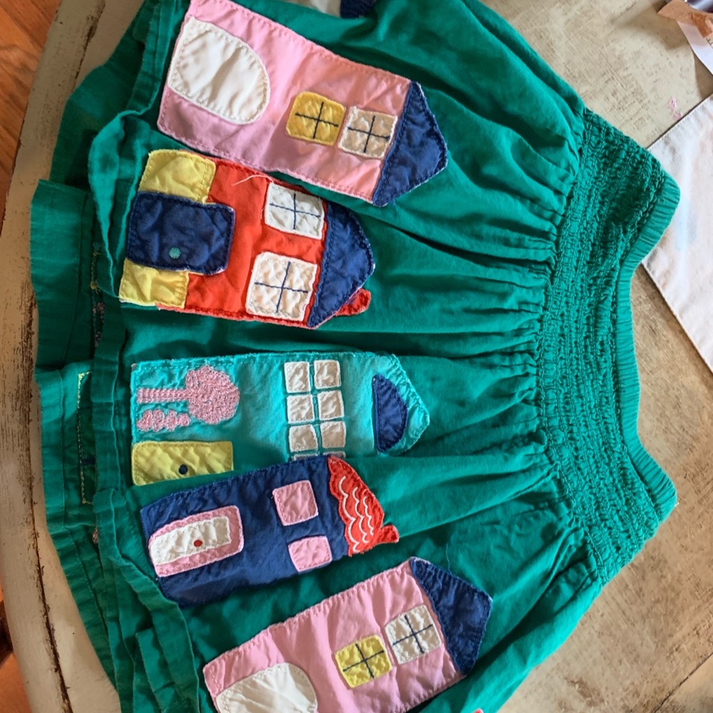 Mini Boden appliqué skirt 4/5 euc